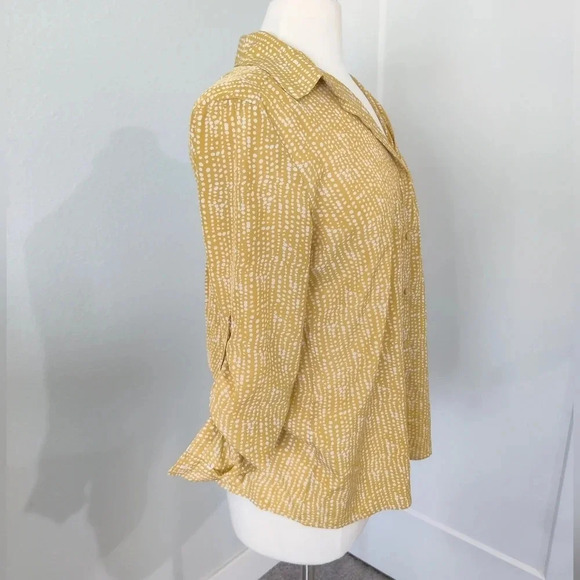 Yellow Buttons Down Blouses - Picture 8 of 10